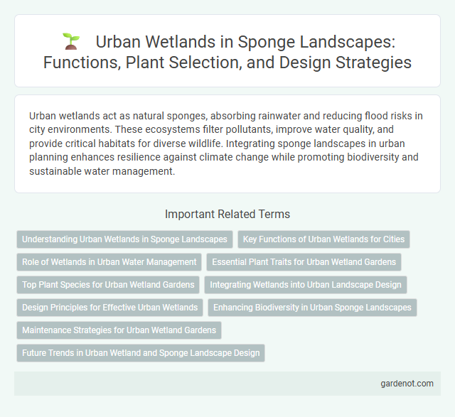 Urban Wetlands in Sponge Landscapes: Functions, Plant Selection, and Design Strategies