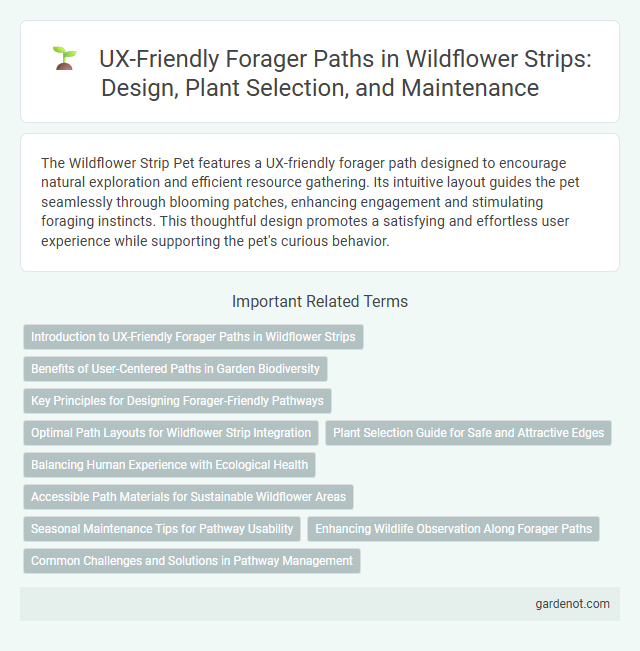 UX-Friendly Forager Paths in Wildflower Strips: Design, Plant Selection, and Maintenance