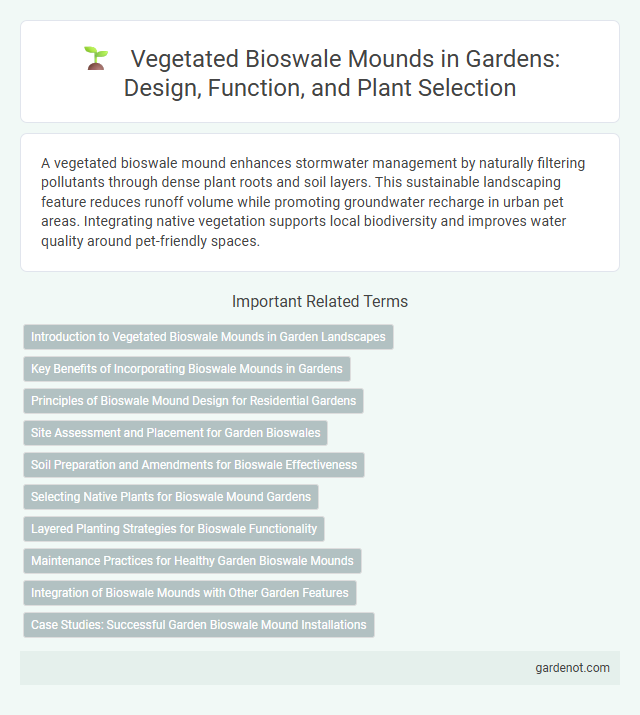 Vegetated Bioswale Mounds in Gardens: Design, Function, and Plant Selection