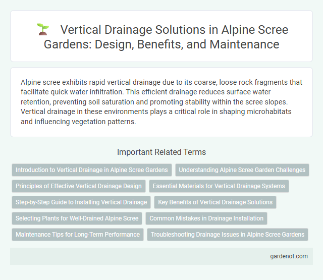 Vertical Drainage Solutions in Alpine Scree Gardens: Design, Benefits, and Maintenance