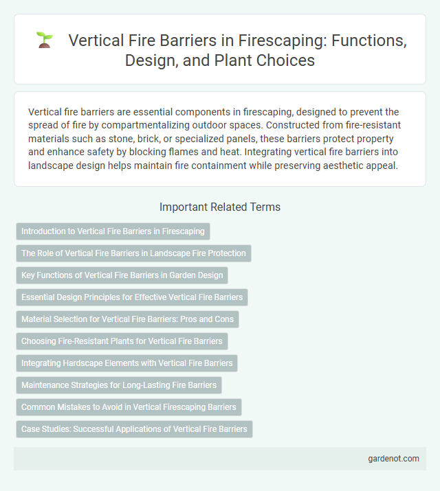 Vertical Fire Barriers in Firescaping: Functions, Design, and Plant Choices