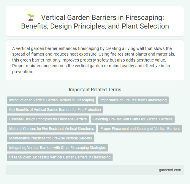 Vertical Garden Barriers in Firescaping: Benefits, Design Principles, and Plant Selection