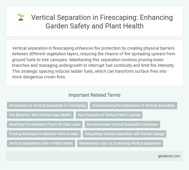 Vertical Separation in Firescaping: Enhancing Garden Safety and Plant Health