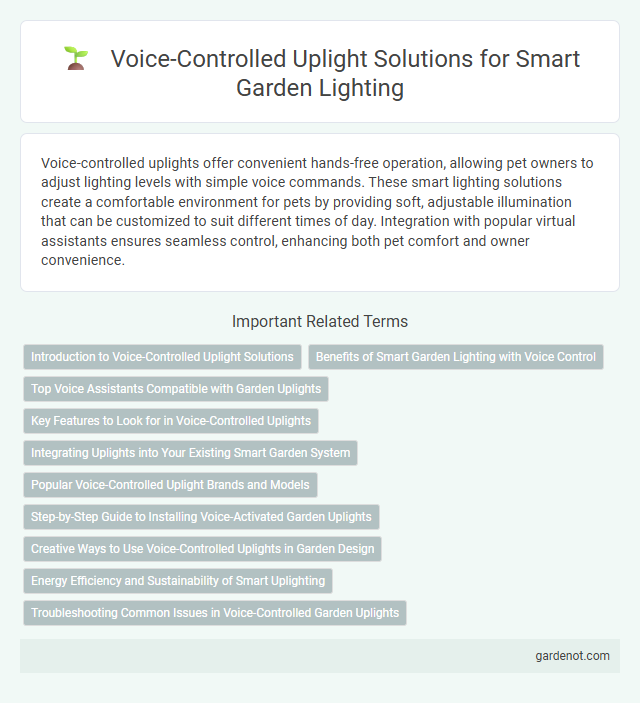 Voice-Controlled Uplight Solutions for Smart Garden Lighting