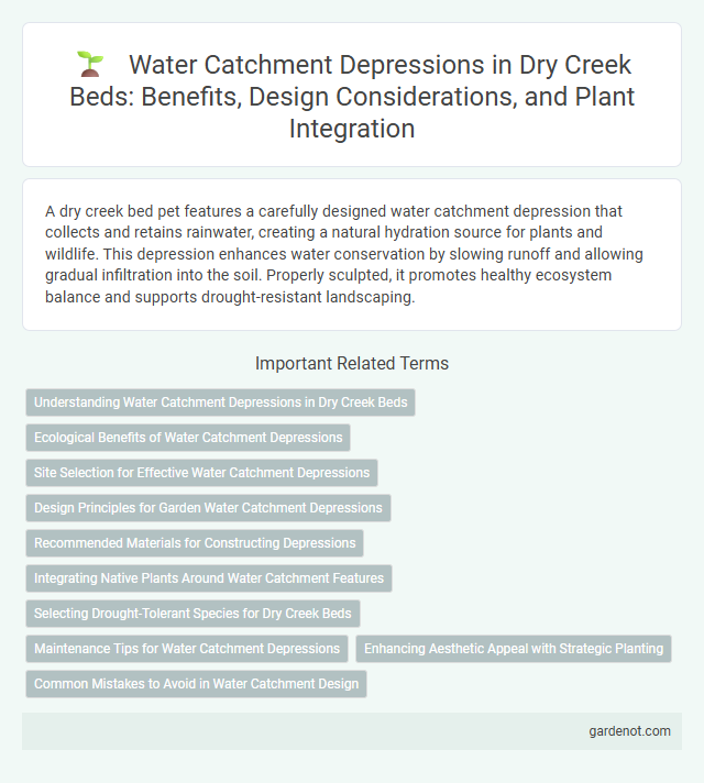 Water Catchment Depressions in Dry Creek Beds: Benefits, Design Considerations, and Plant Integration