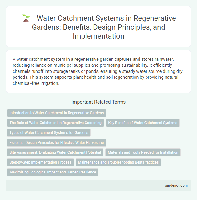 Water Catchment Systems in Regenerative Gardens: Benefits, Design Principles, and Implementation