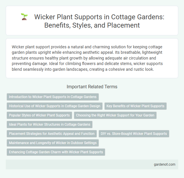 Wicker Plant Supports in Cottage Gardens: Benefits, Styles, and Placement