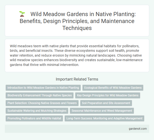 Wild Meadow Gardens in Native Planting: Benefits, Design Principles, and Maintenance Techniques