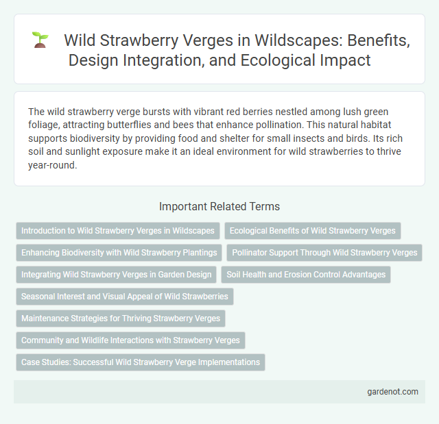 Wild Strawberry Verges in Wildscapes: Benefits, Design Integration, and Ecological Impact