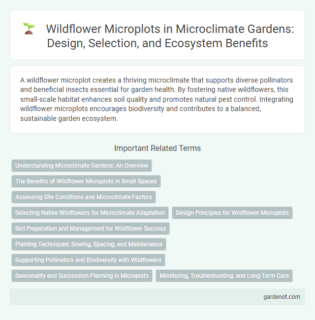 Wildflower Microplots in Microclimate Gardens: Design, Selection, and Ecosystem Benefits
