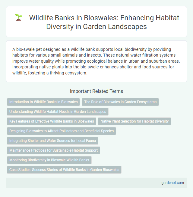 Wildlife Banks in Bioswales: Enhancing Habitat Diversity in Garden Landscapes