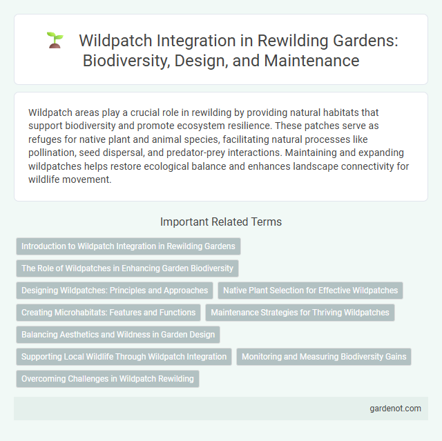 Wildpatch Integration in Rewilding Gardens: Biodiversity, Design, and Maintenance