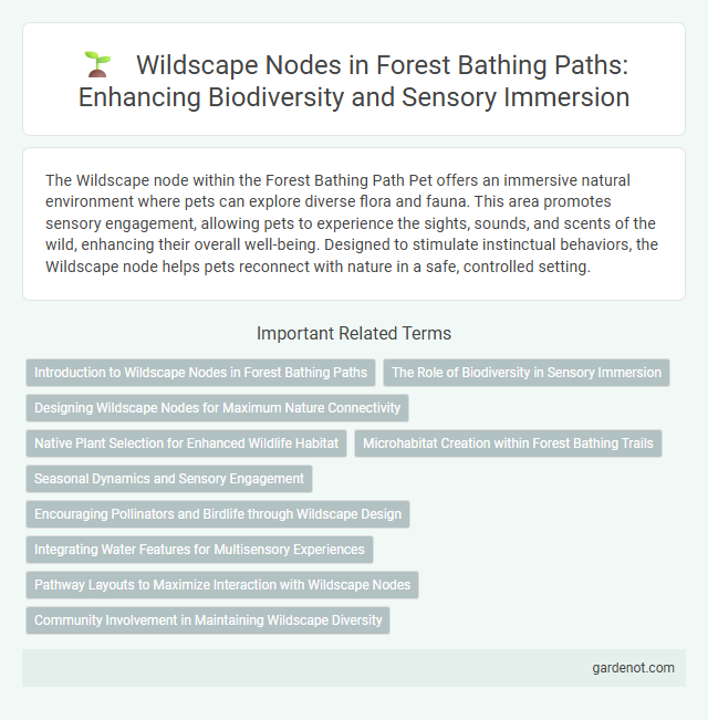 Wildscape Nodes in Forest Bathing Paths: Enhancing Biodiversity and Sensory Immersion