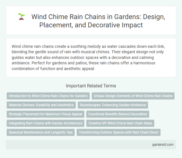 Wind Chime Rain Chains in Gardens: Design, Placement, and Decorative Impact