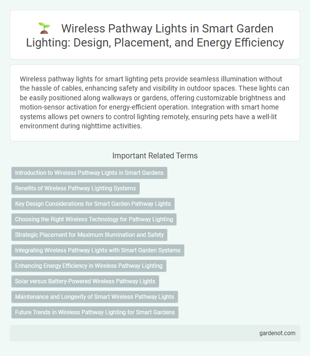 Wireless Pathway Lights in Smart Garden Lighting: Design, Placement, and Energy Efficiency