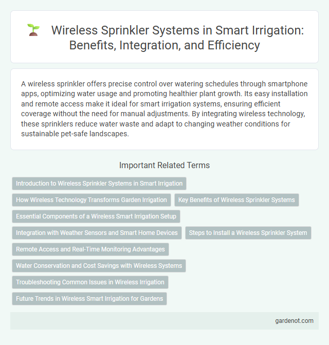 Wireless Sprinkler Systems in Smart Irrigation: Benefits, Integration, and Efficiency