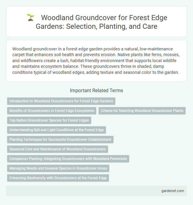 Woodland Groundcover for Forest Edge Gardens: Selection, Planting, and Care
