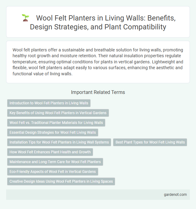 Wool Felt Planters in Living Walls: Benefits, Design Strategies, and Plant Compatibility