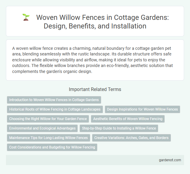 Woven Willow Fences in Cottage Gardens: Design, Benefits, and Installation
