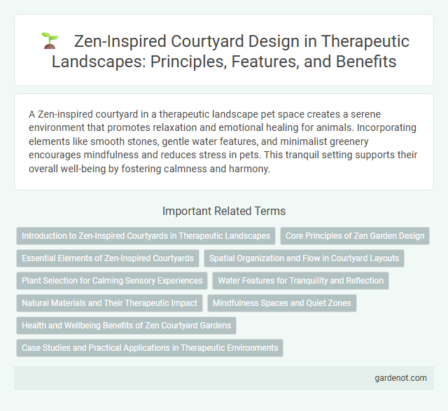 Zen-Inspired Courtyard Design in Therapeutic Landscapes: Principles, Features, and Benefits