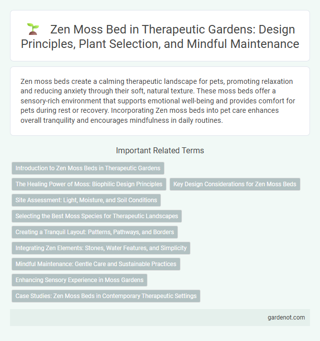 Zen Moss Bed in Therapeutic Gardens: Design Principles, Plant Selection, and Mindful Maintenance