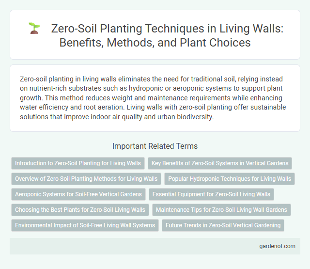 Zero-Soil Planting Techniques in Living Walls: Benefits, Methods, and Plant Choices