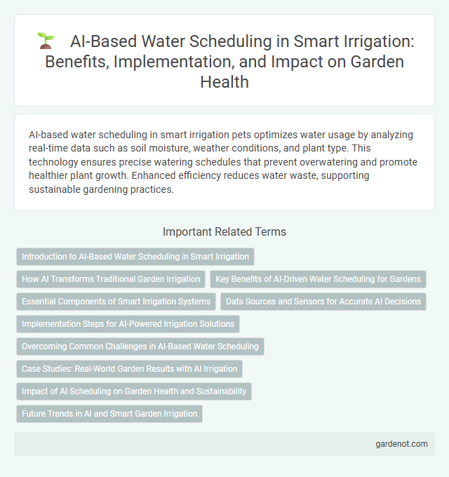 AI-Based Water Scheduling in Smart Irrigation: Benefits, Implementation, and Impact on Garden Health