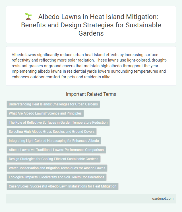 Albedo Lawns in Heat Island Mitigation: Benefits and Design Strategies for Sustainable Gardens