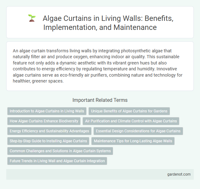 Algae Curtains in Living Walls: Benefits, Implementation, and Maintenance