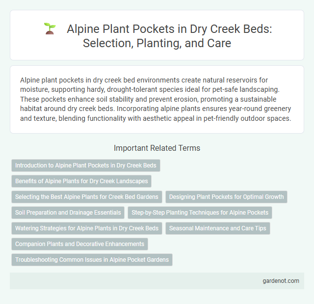 Alpine Plant Pockets in Dry Creek Beds: Selection, Planting, and Care