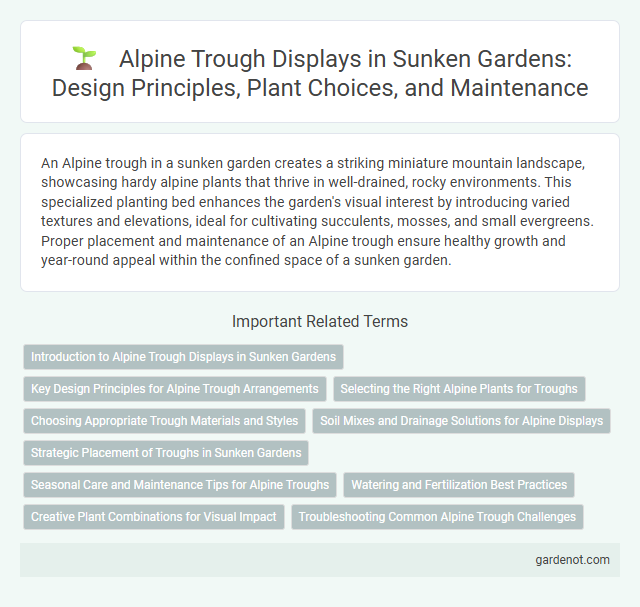 Alpine Trough Displays in Sunken Gardens: Design Principles, Plant Choices, and Maintenance