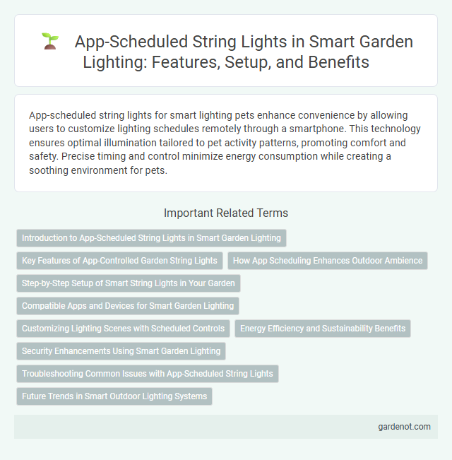 App-Scheduled String Lights in Smart Garden Lighting: Features, Setup, and Benefits