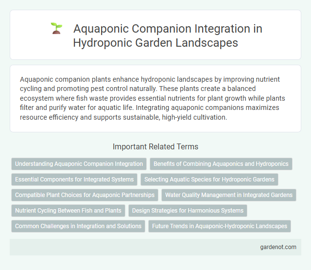 Aquaponic Companion Integration in Hydroponic Garden Landscapes
