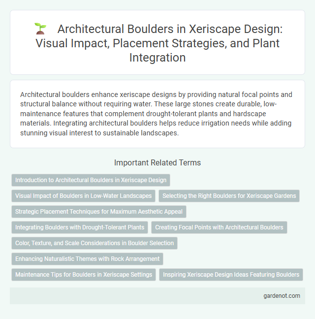 Architectural Boulders in Xeriscape Design: Visual Impact, Placement Strategies, and Plant Integration