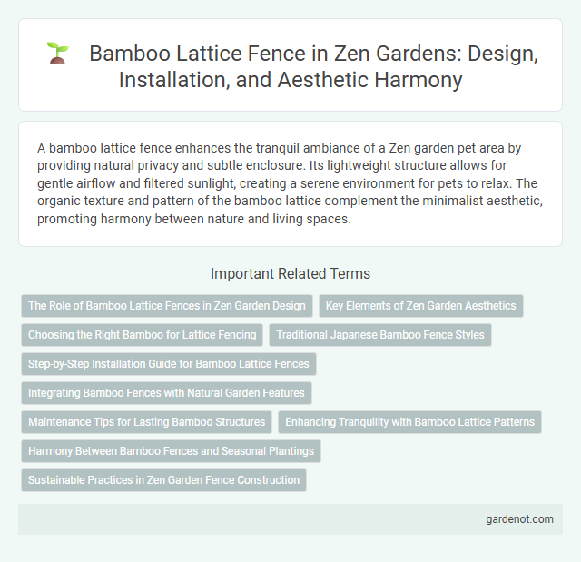 Bamboo Lattice Fence in Zen Gardens: Design, Installation, and Aesthetic Harmony