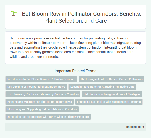 Bat Bloom Row in Pollinator Corridors: Benefits, Plant Selection, and Care