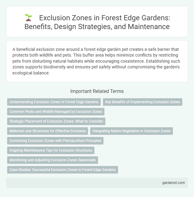 Exclusion Zones in Forest Edge Gardens: Benefits, Design Strategies, and Maintenance