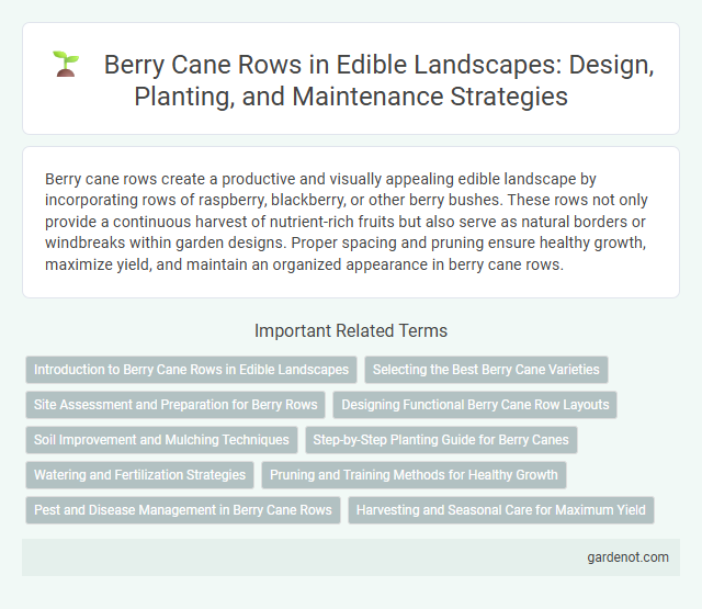 Berry Cane Rows in Edible Landscapes: Design, Planting, and Maintenance Strategies
