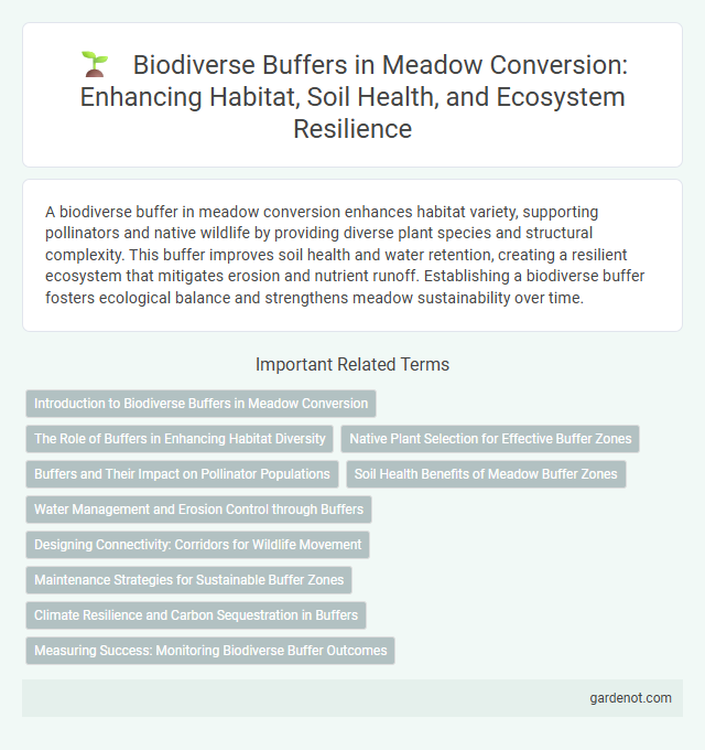 Biodiverse Buffers in Meadow Conversion: Enhancing Habitat, Soil Health, and Ecosystem Resilience