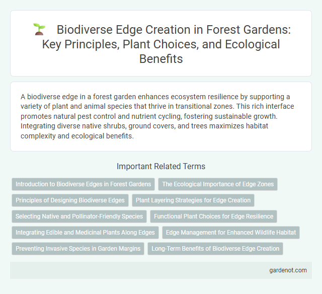 Biodiverse Edge Creation in Forest Gardens: Key Principles, Plant Choices, and Ecological Benefits