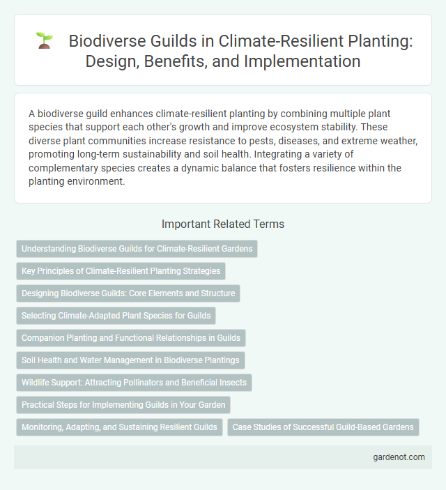 Biodiverse Guilds in Climate-Resilient Planting: Design, Benefits, and Implementation