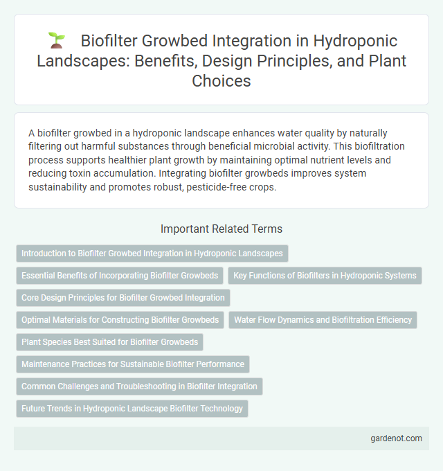Biofilter Growbed Integration in Hydroponic Landscapes: Benefits, Design Principles, and Plant Choices