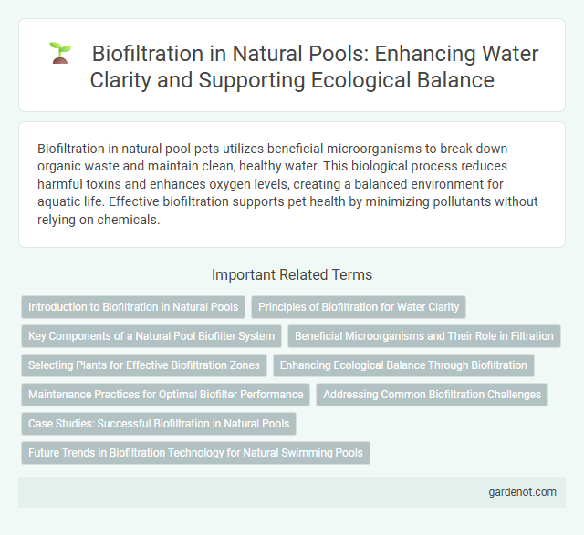 Biofiltration in Natural Pools: Enhancing Water Clarity and Supporting Ecological Balance
