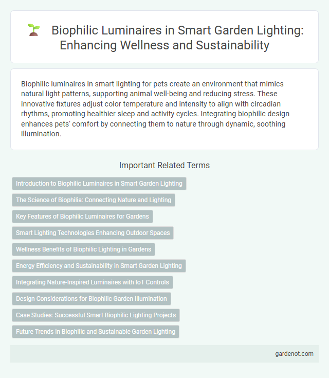 Biophilic Luminaires in Smart Garden Lighting: Enhancing Wellness and Sustainability