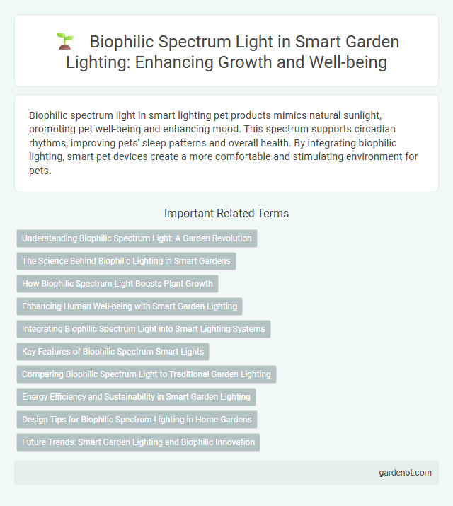 Biophilic Spectrum Light in Smart Garden Lighting: Enhancing Growth and Well-being