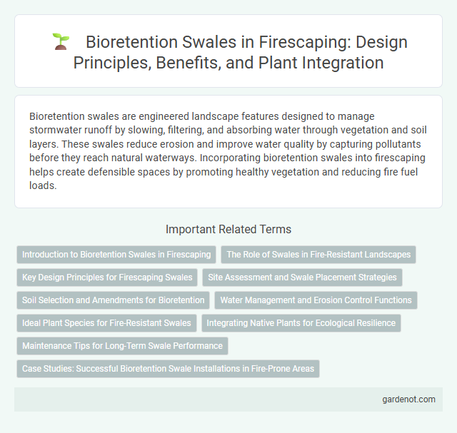 Bioretention Swales in Firescaping: Design Principles, Benefits, and Plant Integration