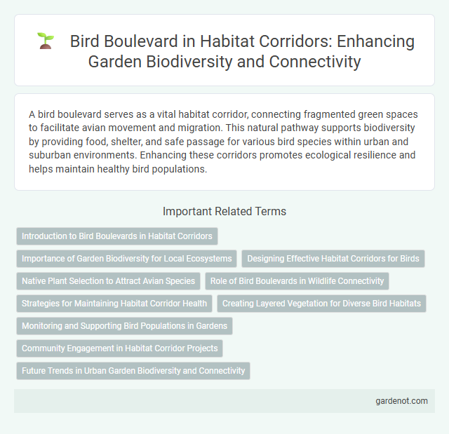 Bird Boulevard in Habitat Corridors: Enhancing Garden Biodiversity and Connectivity
