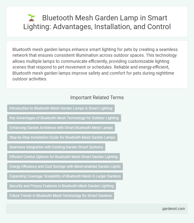 Bluetooth Mesh Garden Lamp in Smart Lighting: Advantages, Installation, and Control