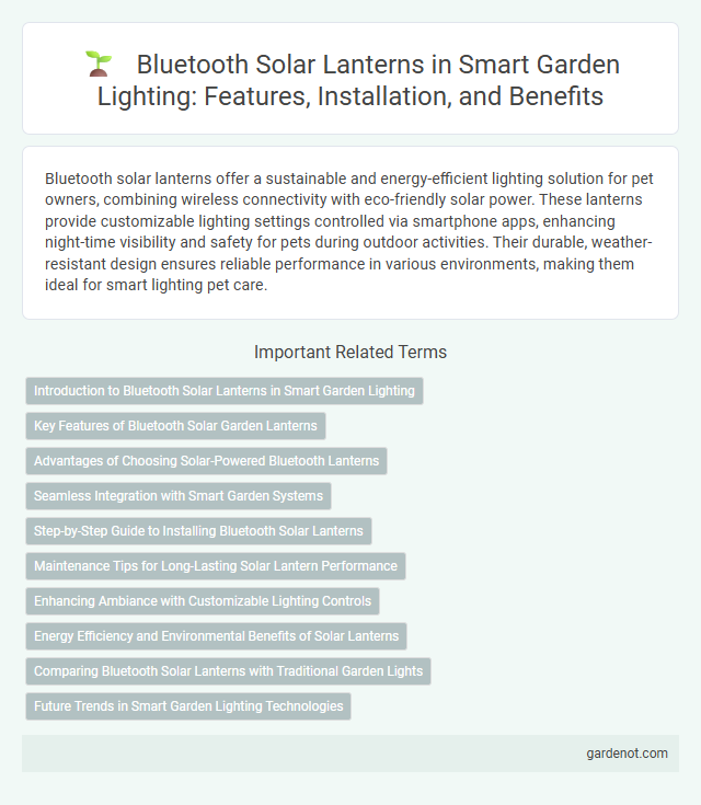 Bluetooth Solar Lanterns in Smart Garden Lighting: Features, Installation, and Benefits