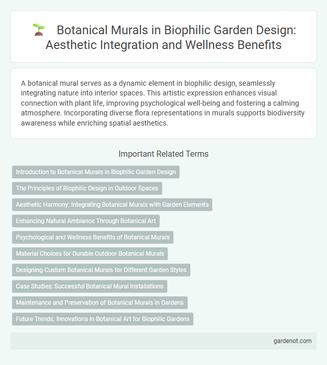 Botanical Murals in Biophilic Garden Design: Aesthetic Integration and Wellness Benefits